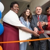 “When you have a place — and when you have people who care about you — magic can happen,” said Cal State Fullerton President Fram Virjee at the Feb. 14 grand opening of Tuffy’s Basic Needs Services Center.