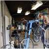 Students claim and fix up abandoned bikes at the shed in our work to own program.