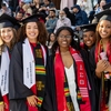 Graduating students enjoy their day at the University of Maryland’s 2025 spring graduation ceremony.