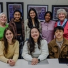 Student researchers with UC Berkeley Climate and Society Center coordinators Dr. Clair Brown and Dr. Julia Walsh